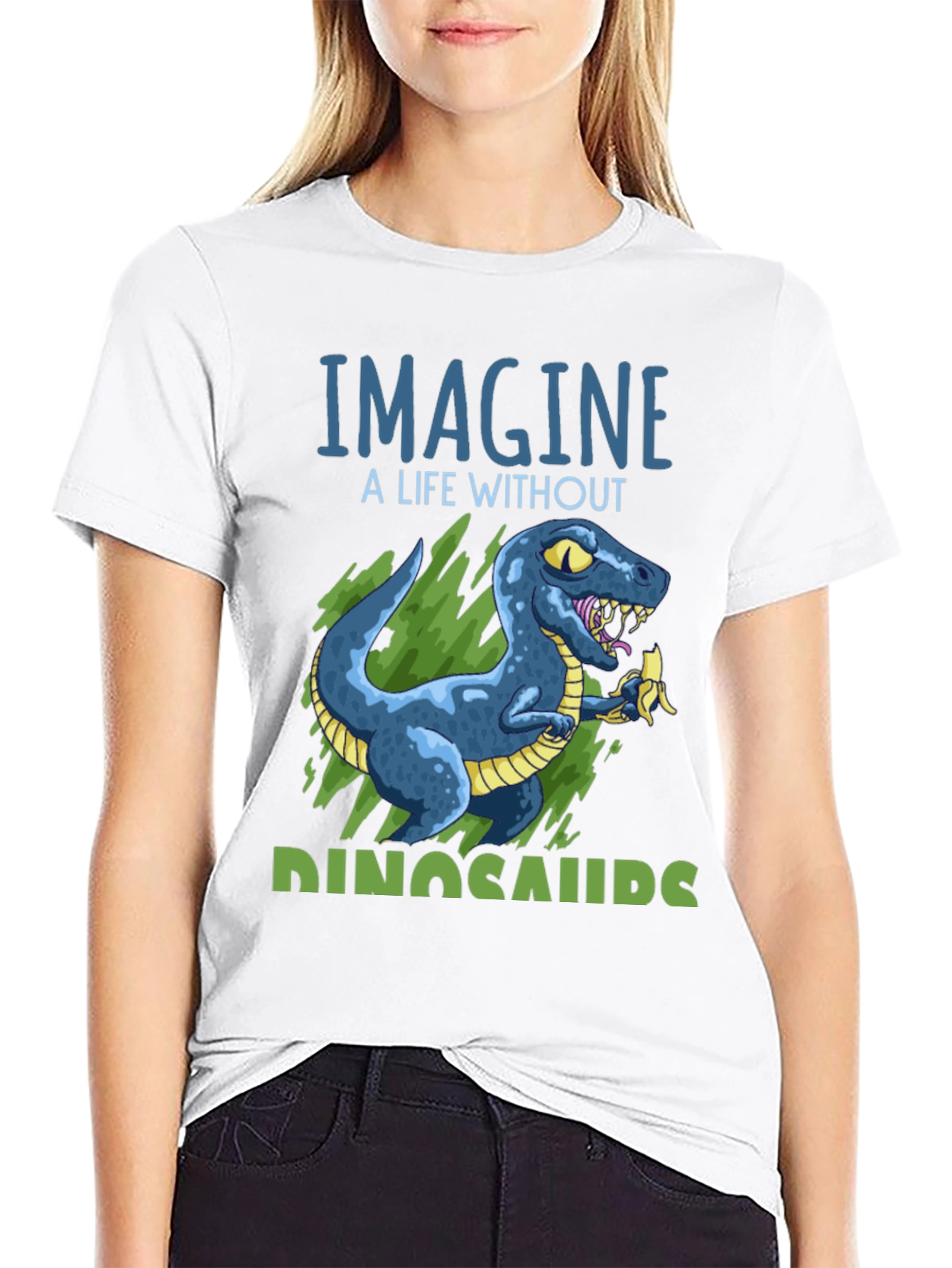 Imagine Dinosaurs T-Shirt Dinosaur Lover Tee