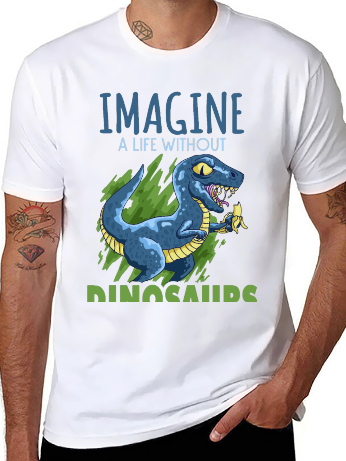 Imagine Dinosaurs T-Shirt Dinosaur Lover Tee