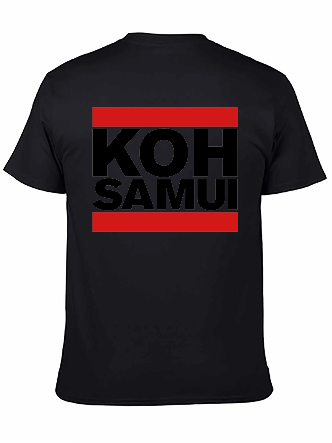 Koh Samui Black Graphic T-Shirt