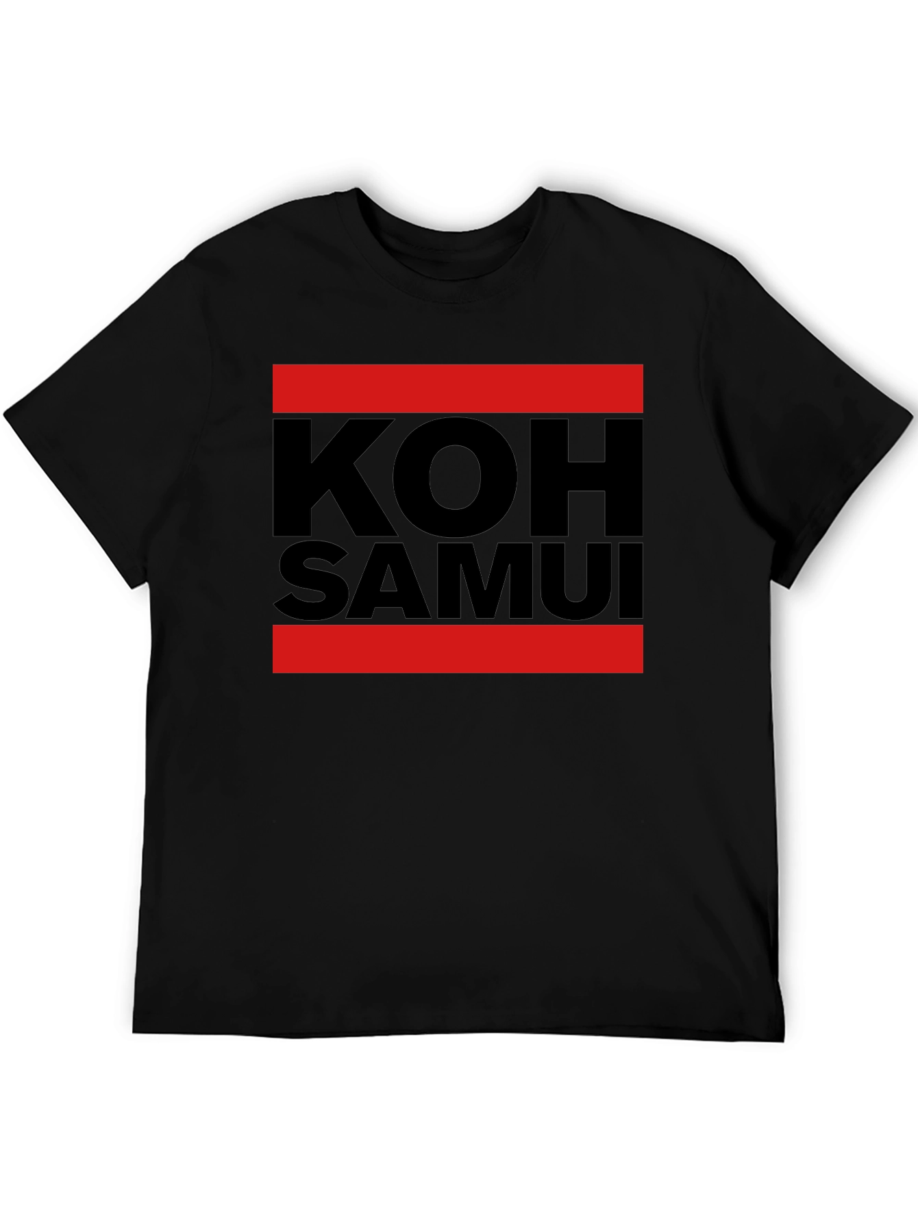 Koh Samui Black Graphic T-Shirt