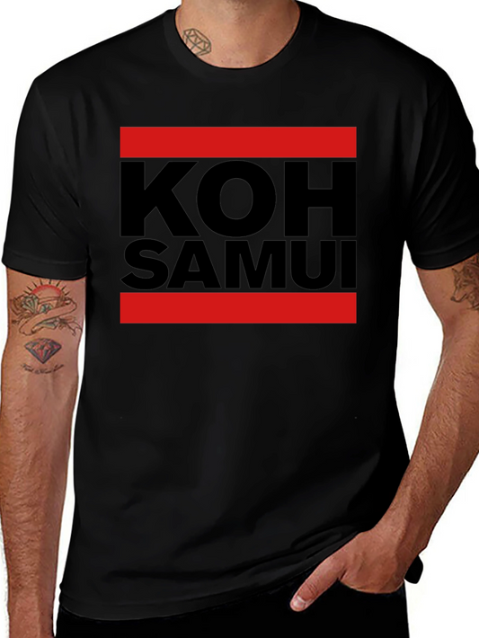 Koh Samui Black Graphic T-Shirt