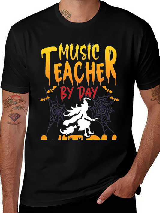 Music Teacher By Day Halloween T-Shirt