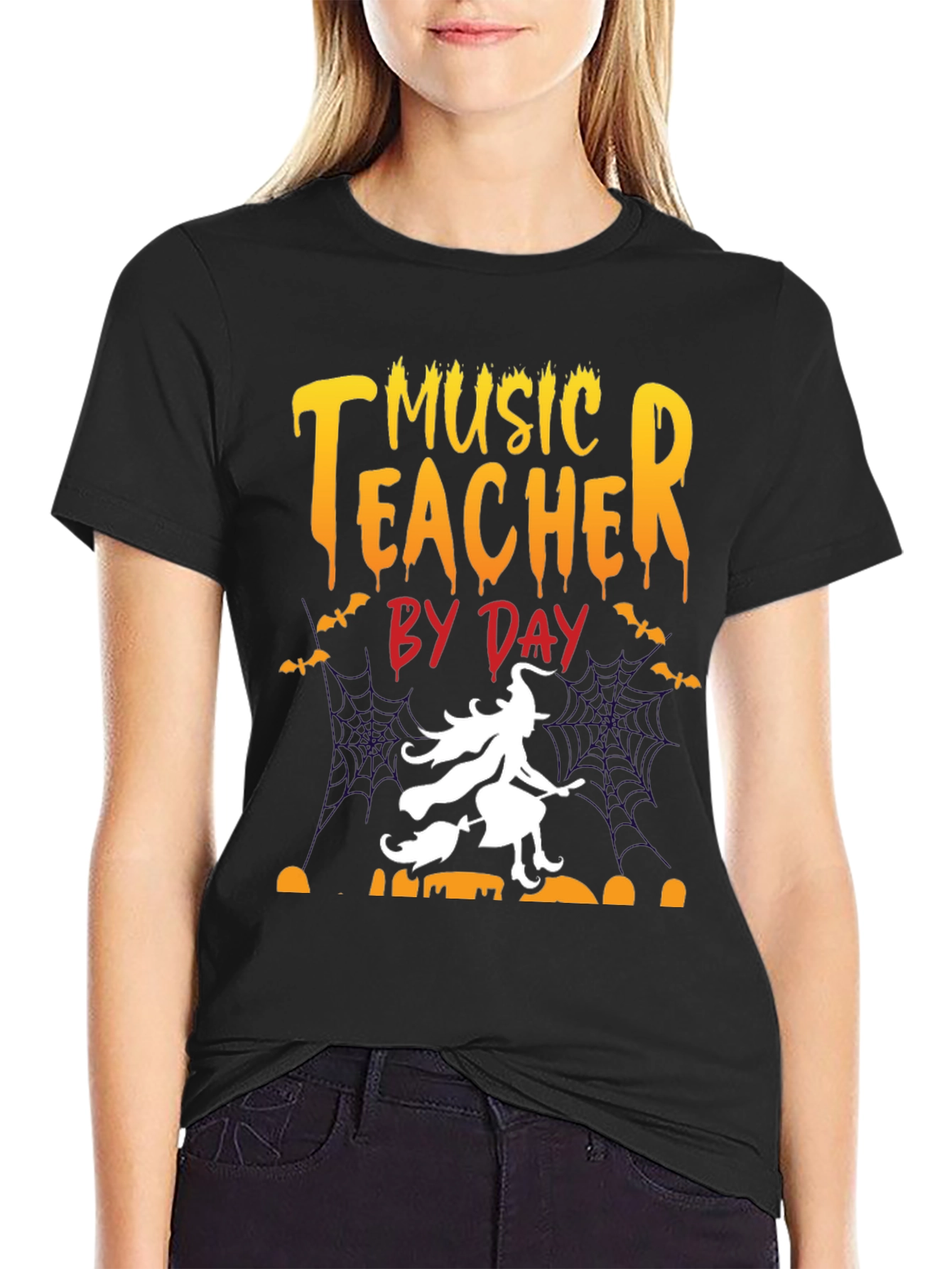 Music Teacher By Day Halloween T-Shirt