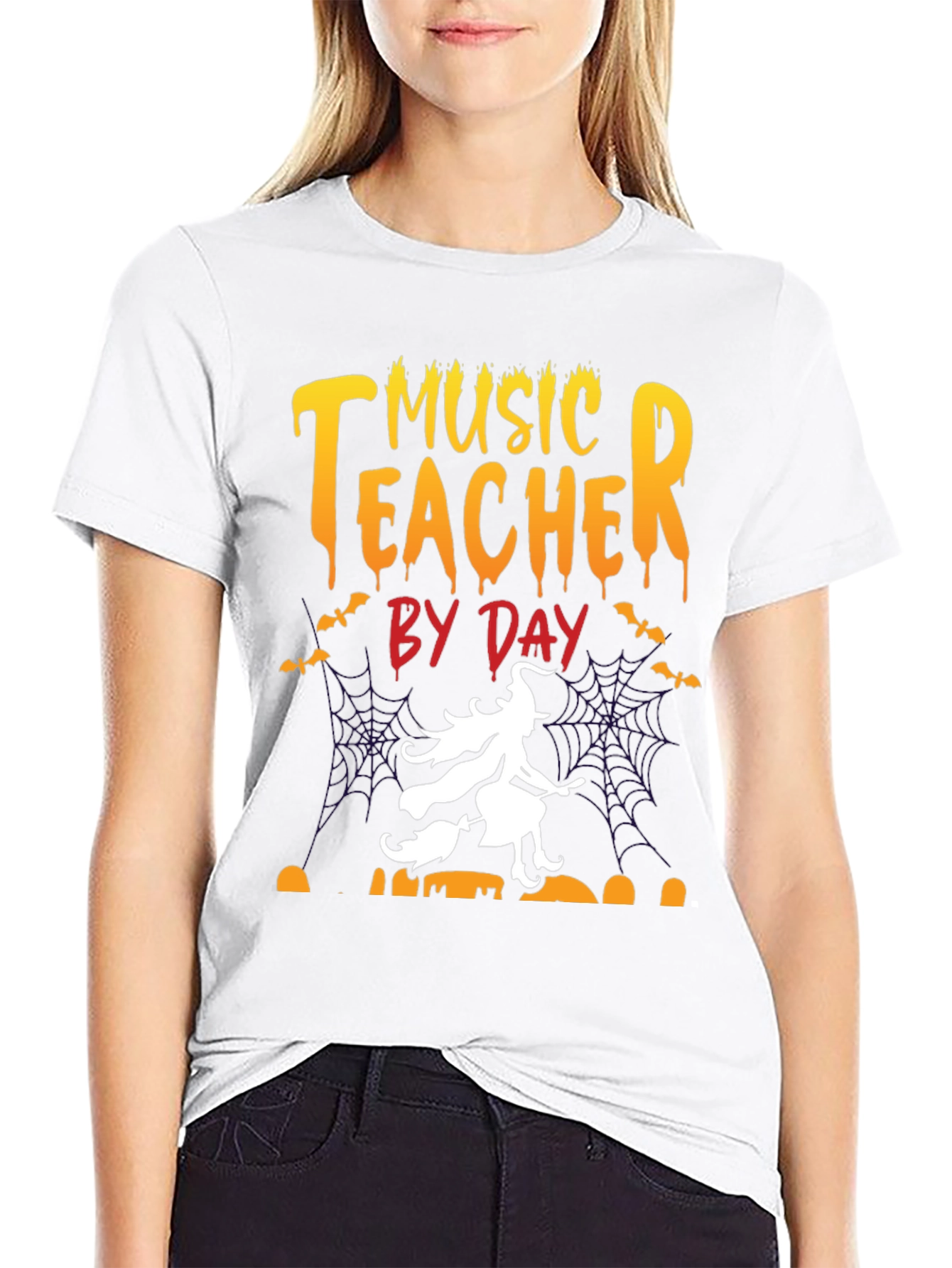 Music Teacher By Day Halloween T-Shirt