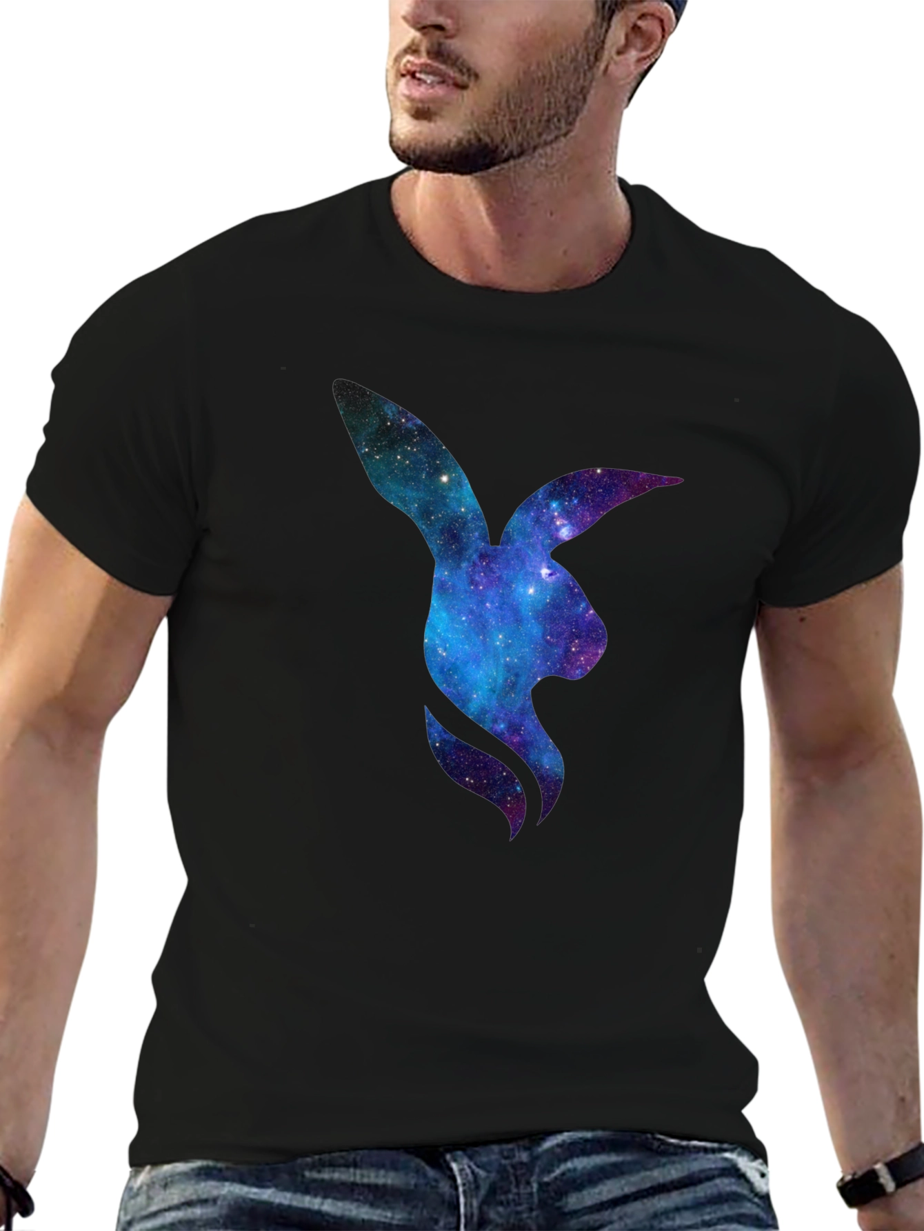 Galaxy Bunny Graphic T-Shirt