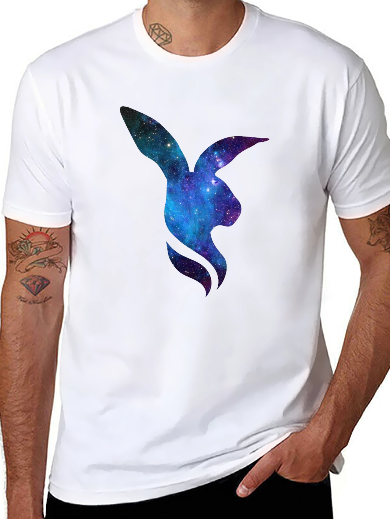Galaxy Bunny Graphic T-Shirt