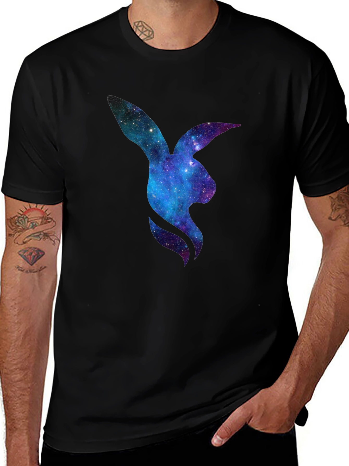 Galaxy Bunny Graphic T-Shirt