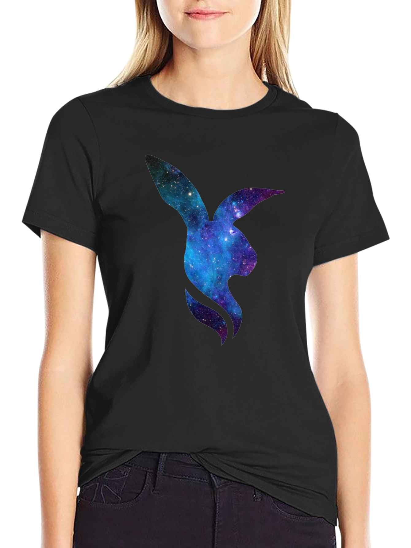 Galaxy Bunny Graphic T-Shirt
