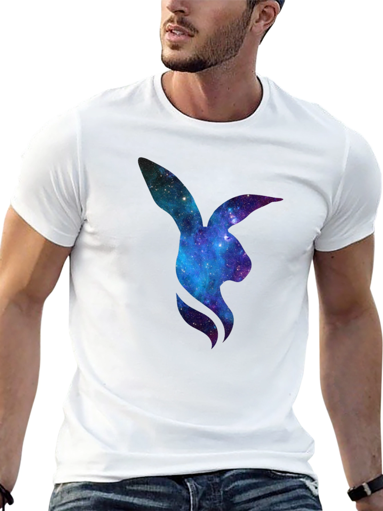 Galaxy Bunny Graphic T-Shirt