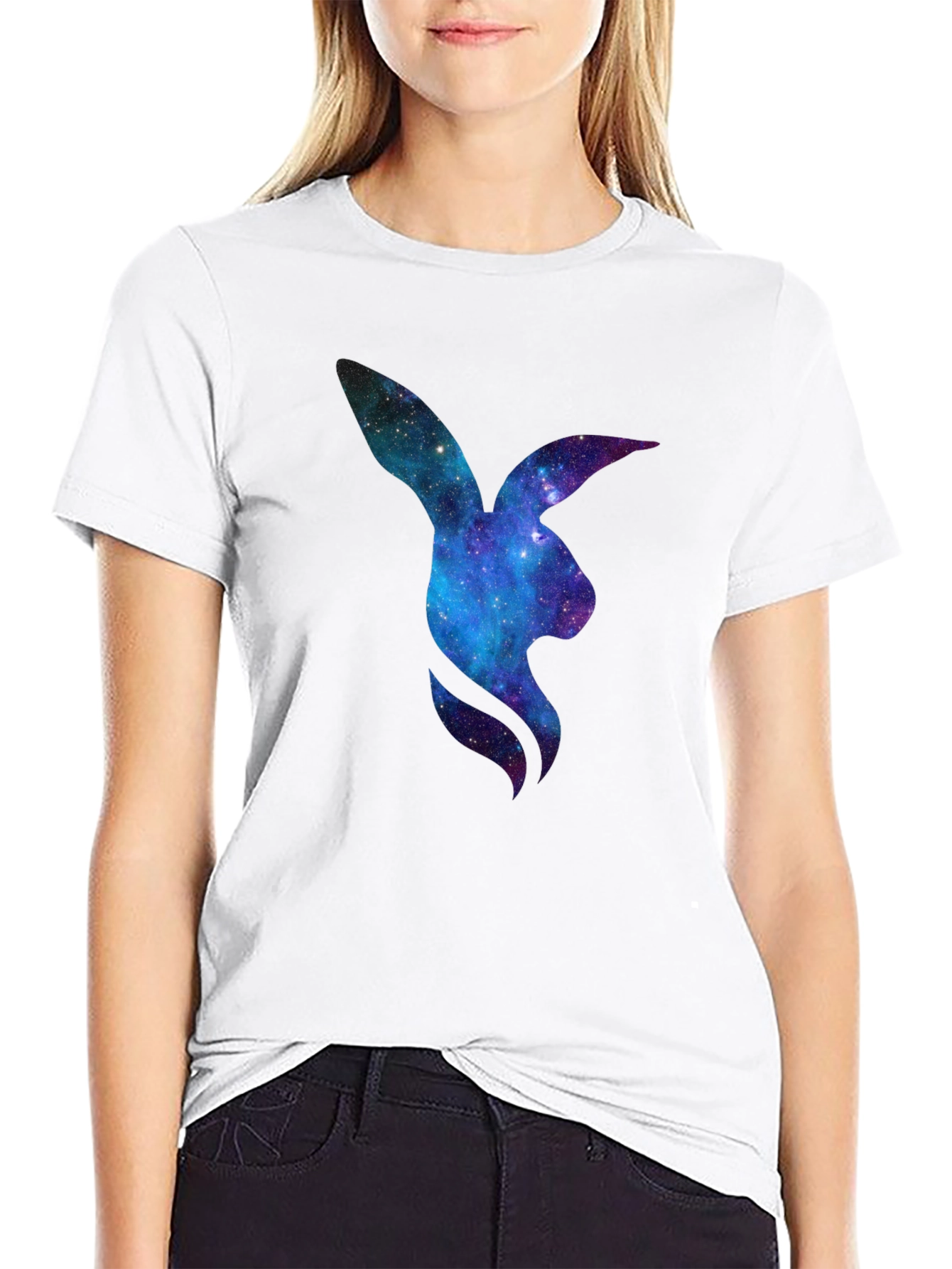 Galaxy Bunny Graphic T-Shirt