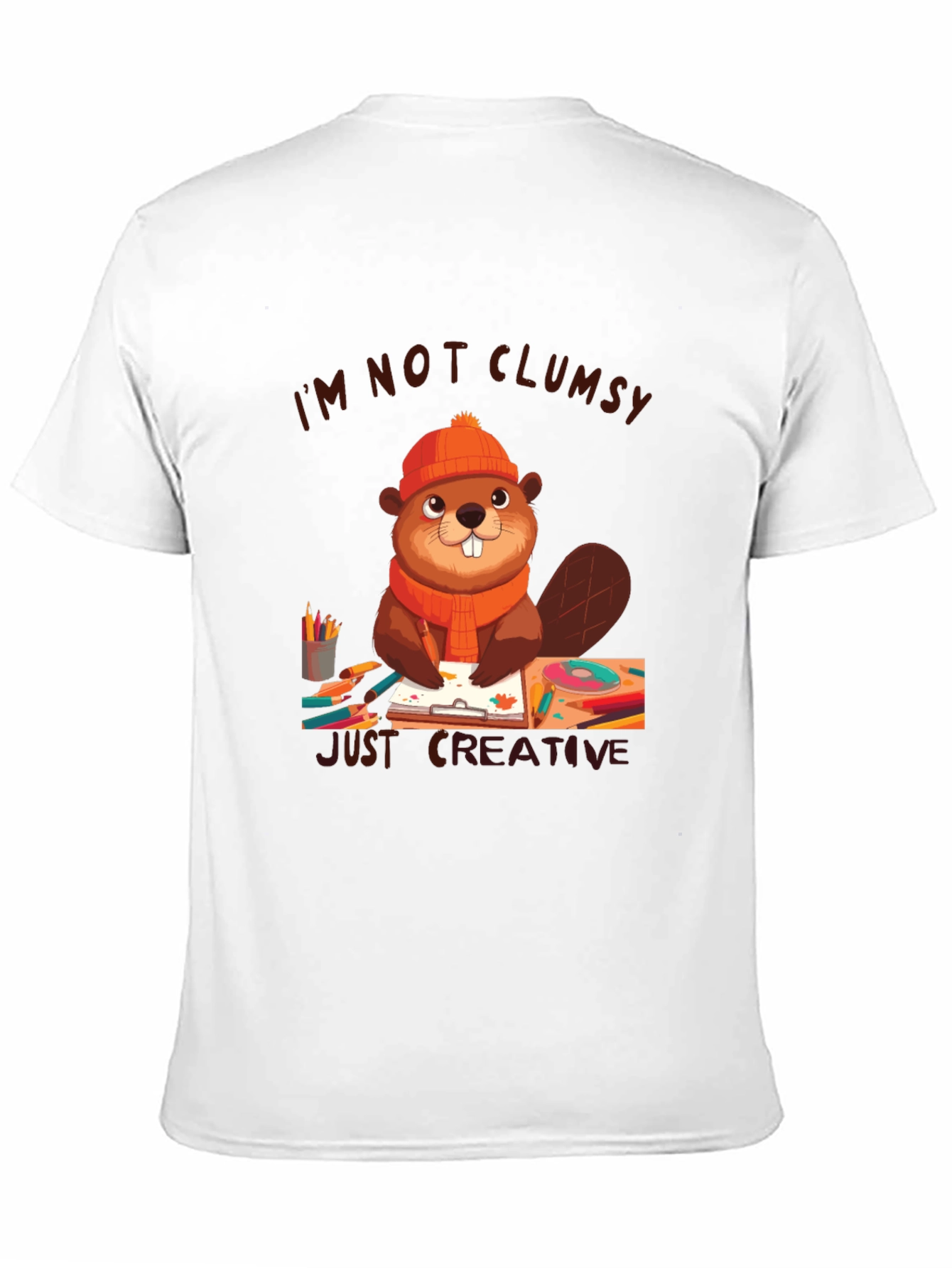 Creative Beaver Graphic T-Shirt