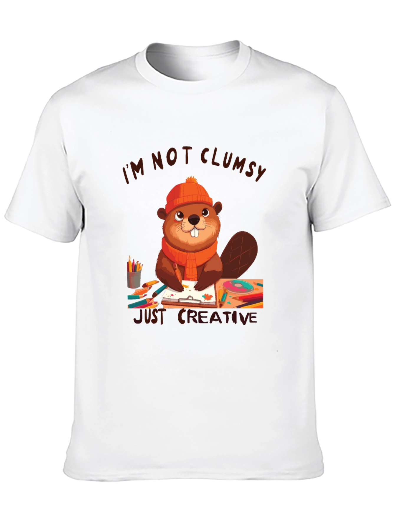 Creative Beaver Graphic T-Shirt