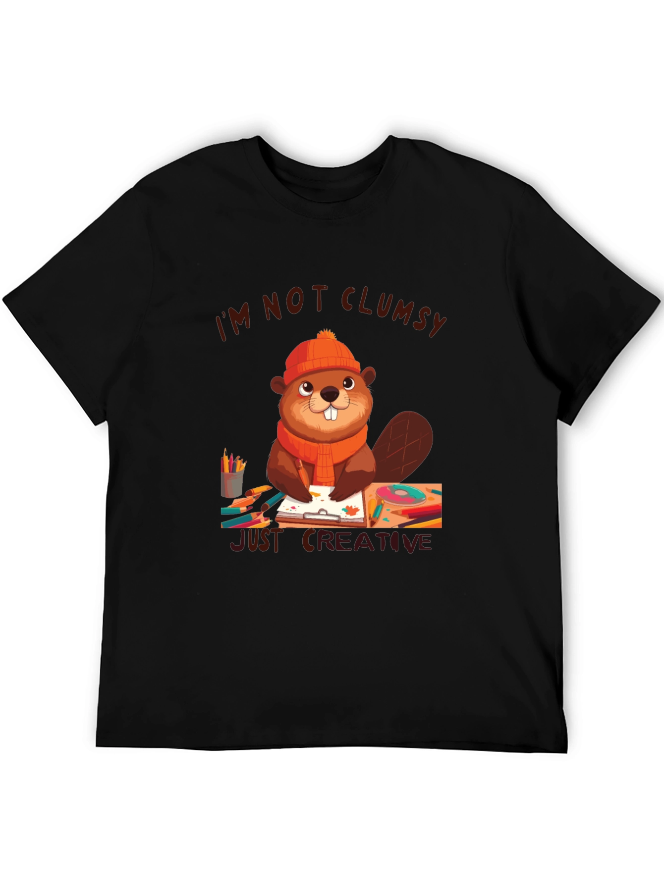 Creative Beaver Graphic T-Shirt