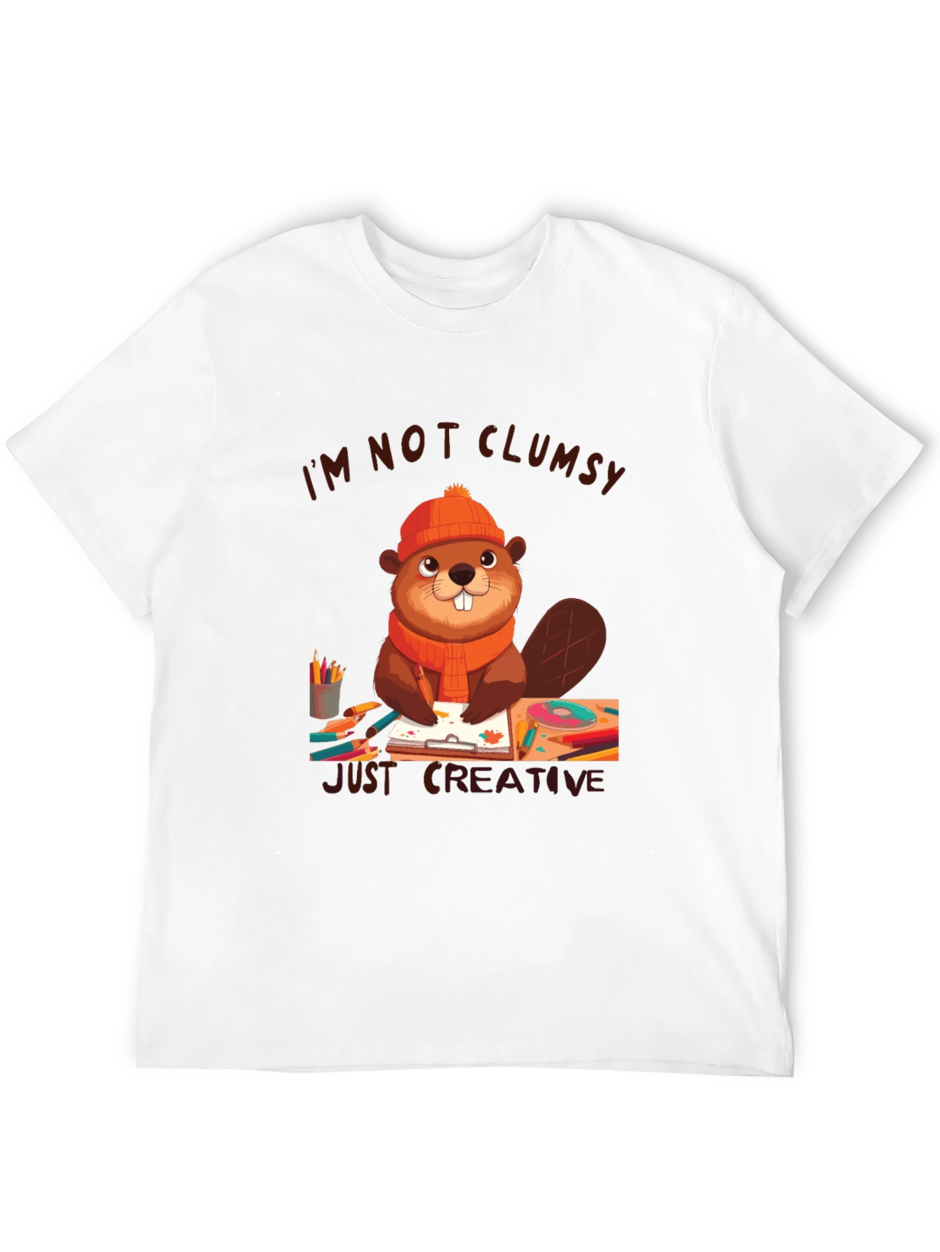 Creative Beaver Graphic T-Shirt