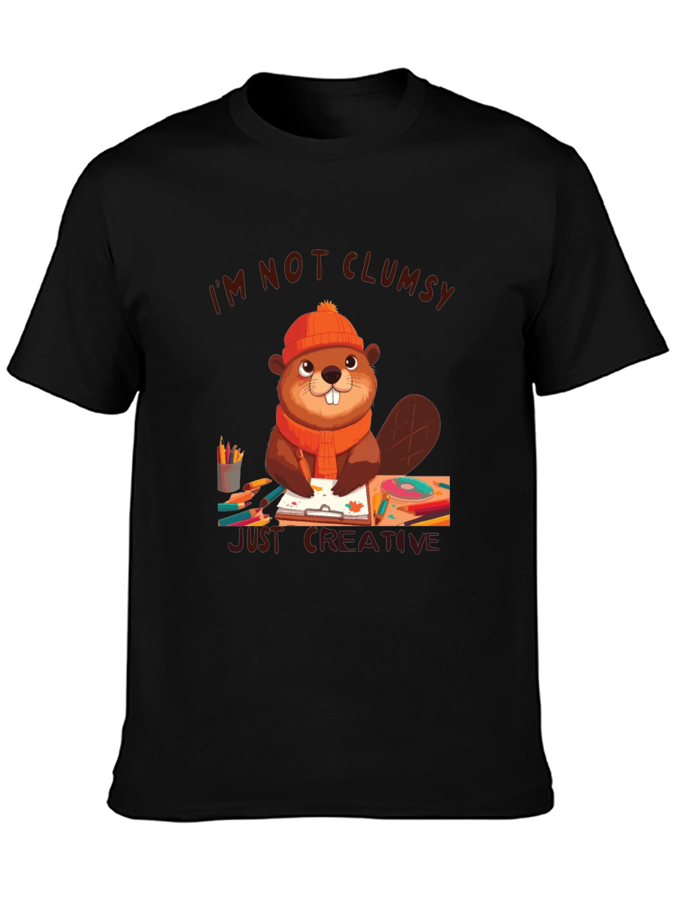 Creative Beaver Graphic T-Shirt