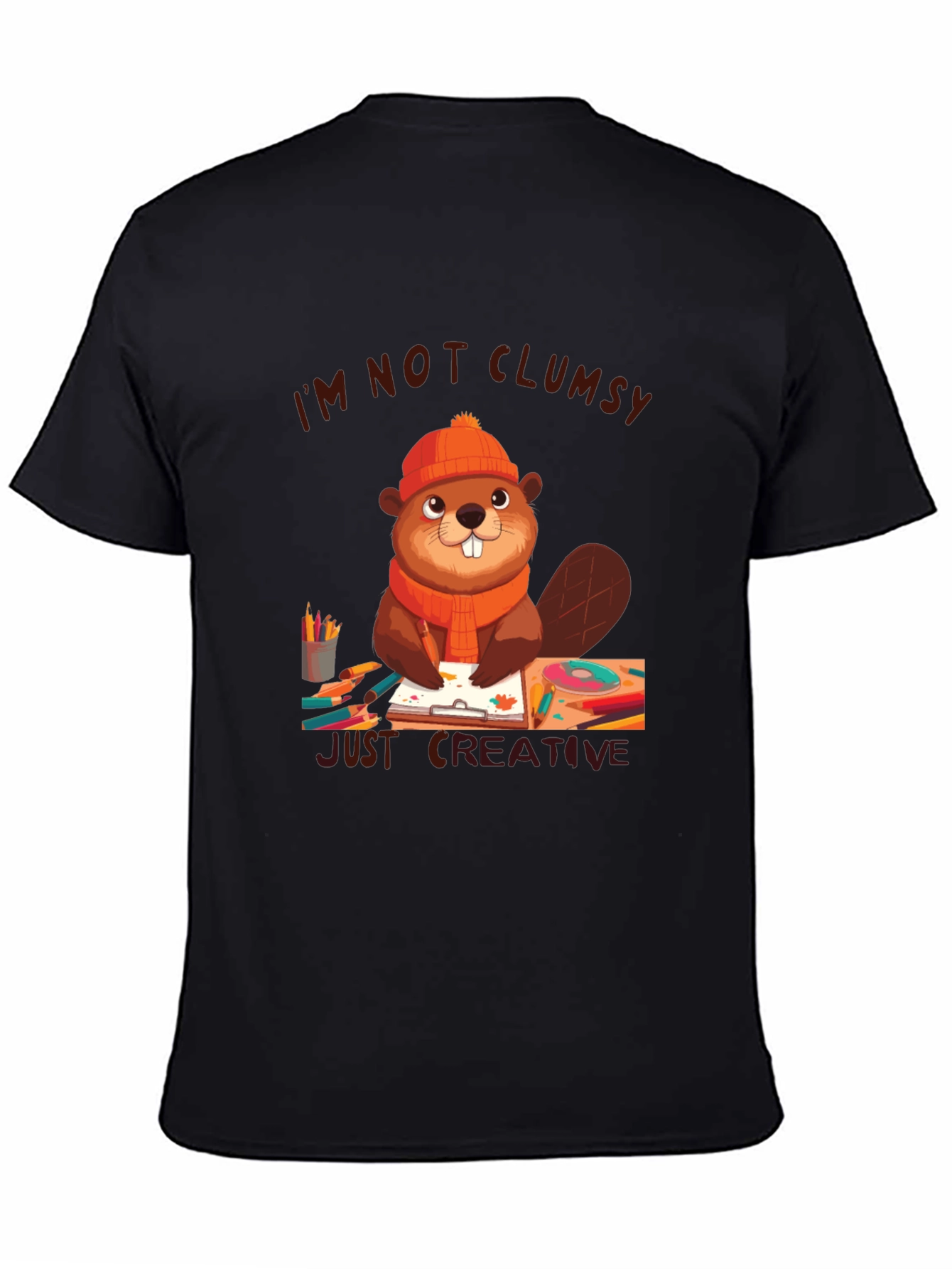 Creative Beaver Graphic T-Shirt