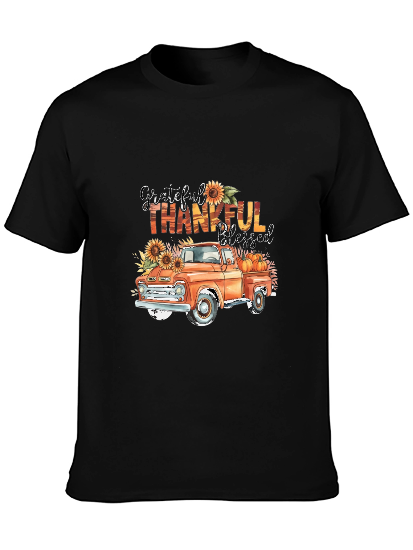 Grateful Thankful Blessed Truck T-Shirt