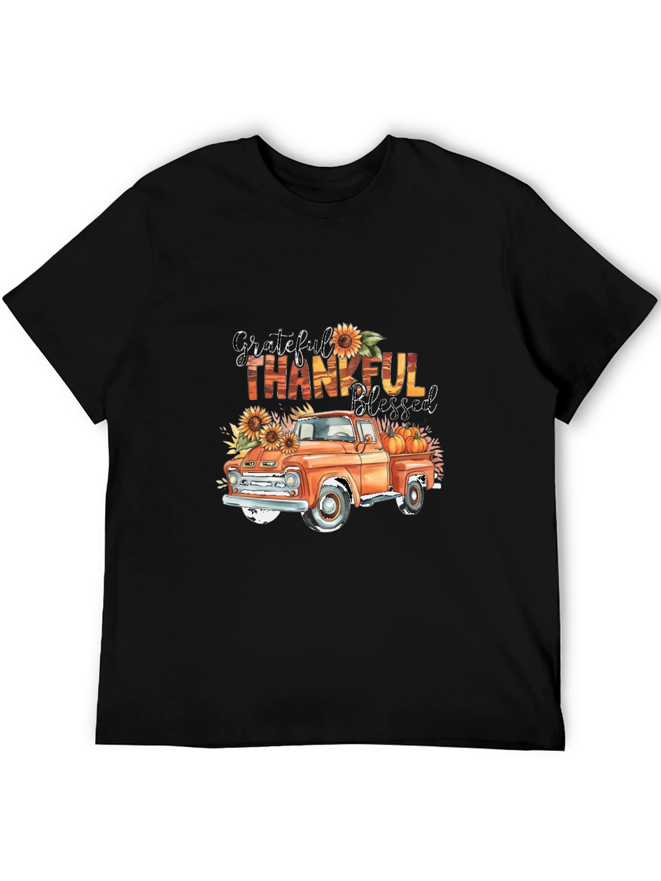 Grateful Thankful Blessed Truck T-Shirt