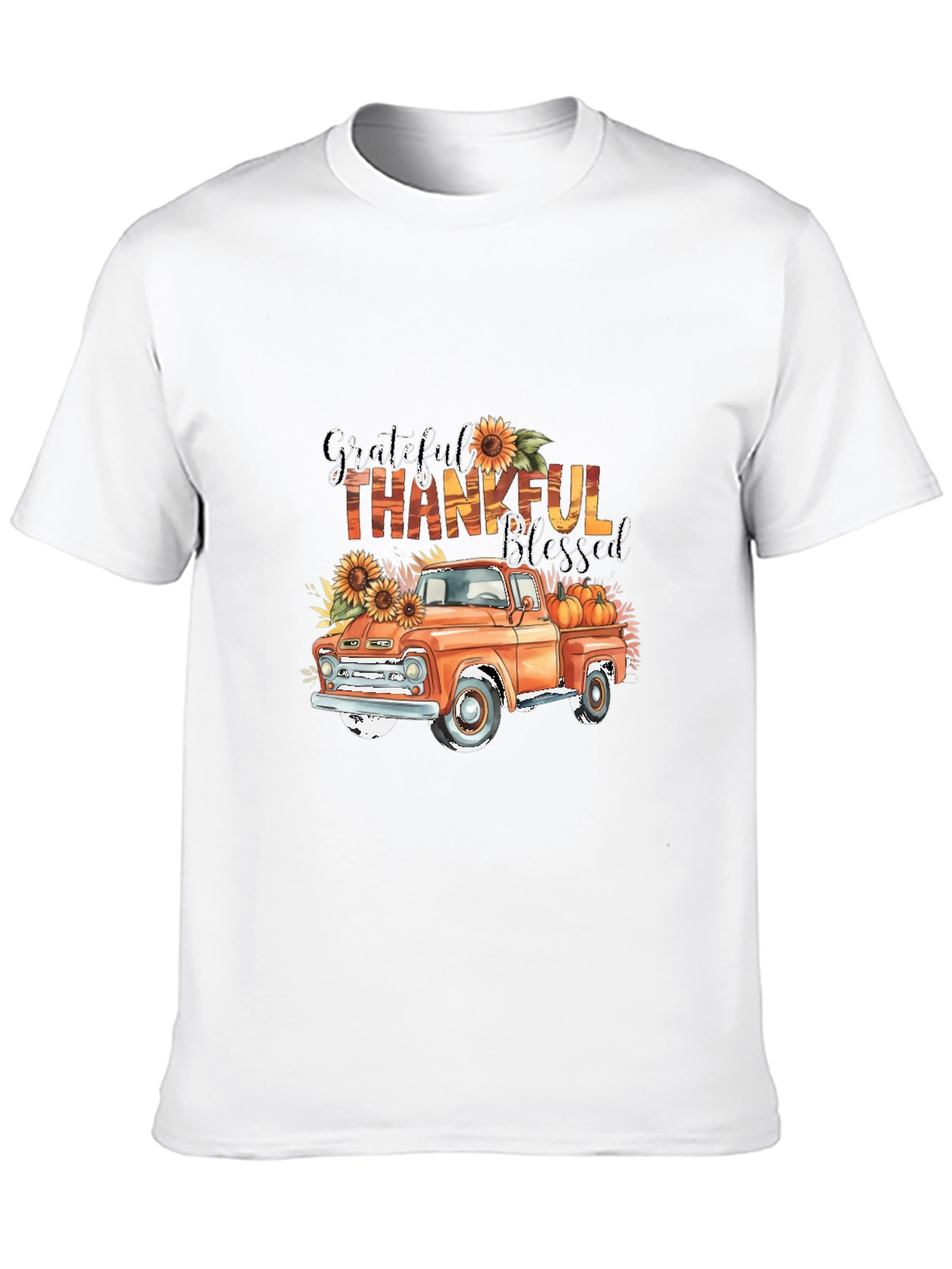 Grateful Thankful Blessed Truck T-Shirt