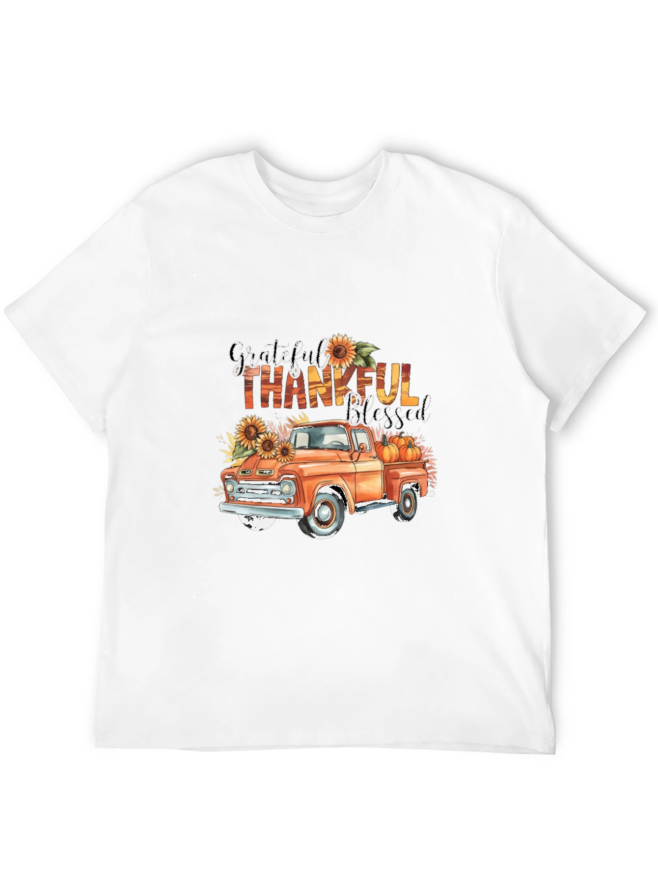 Grateful Thankful Blessed Truck T-Shirt