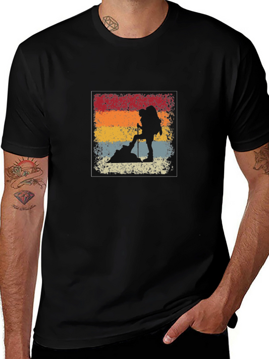 Vintage Hiker Silhouette Graphic Tee