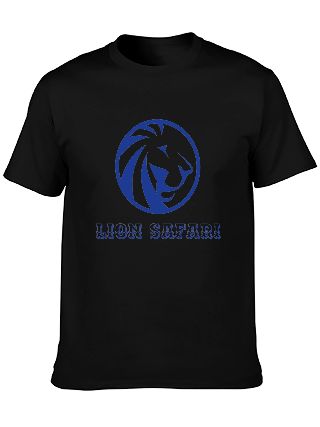 Lion Safari Graphic Tee - Stylish Black T-Shirt