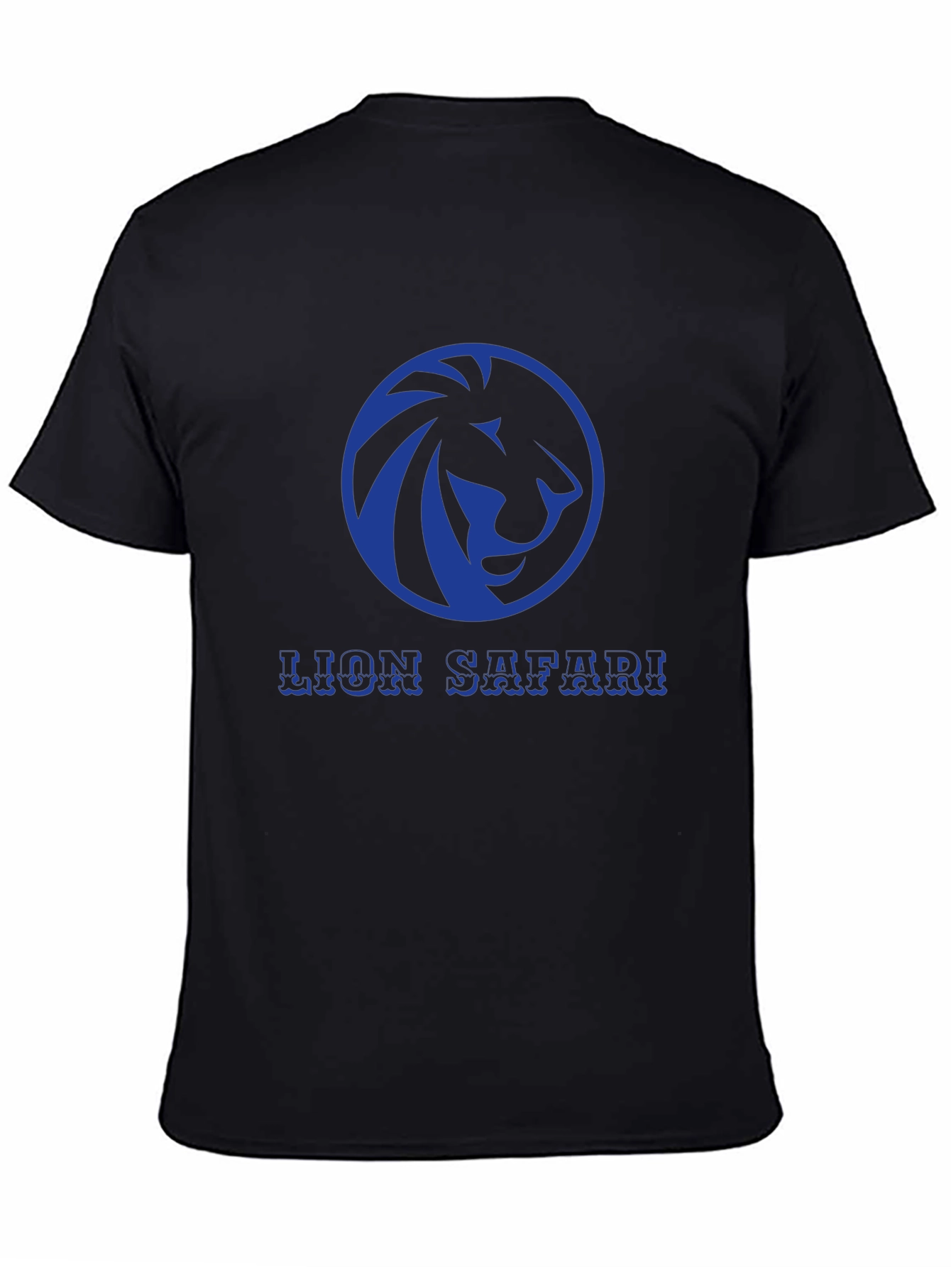 Lion Safari Graphic Tee - Stylish Black T-Shirt