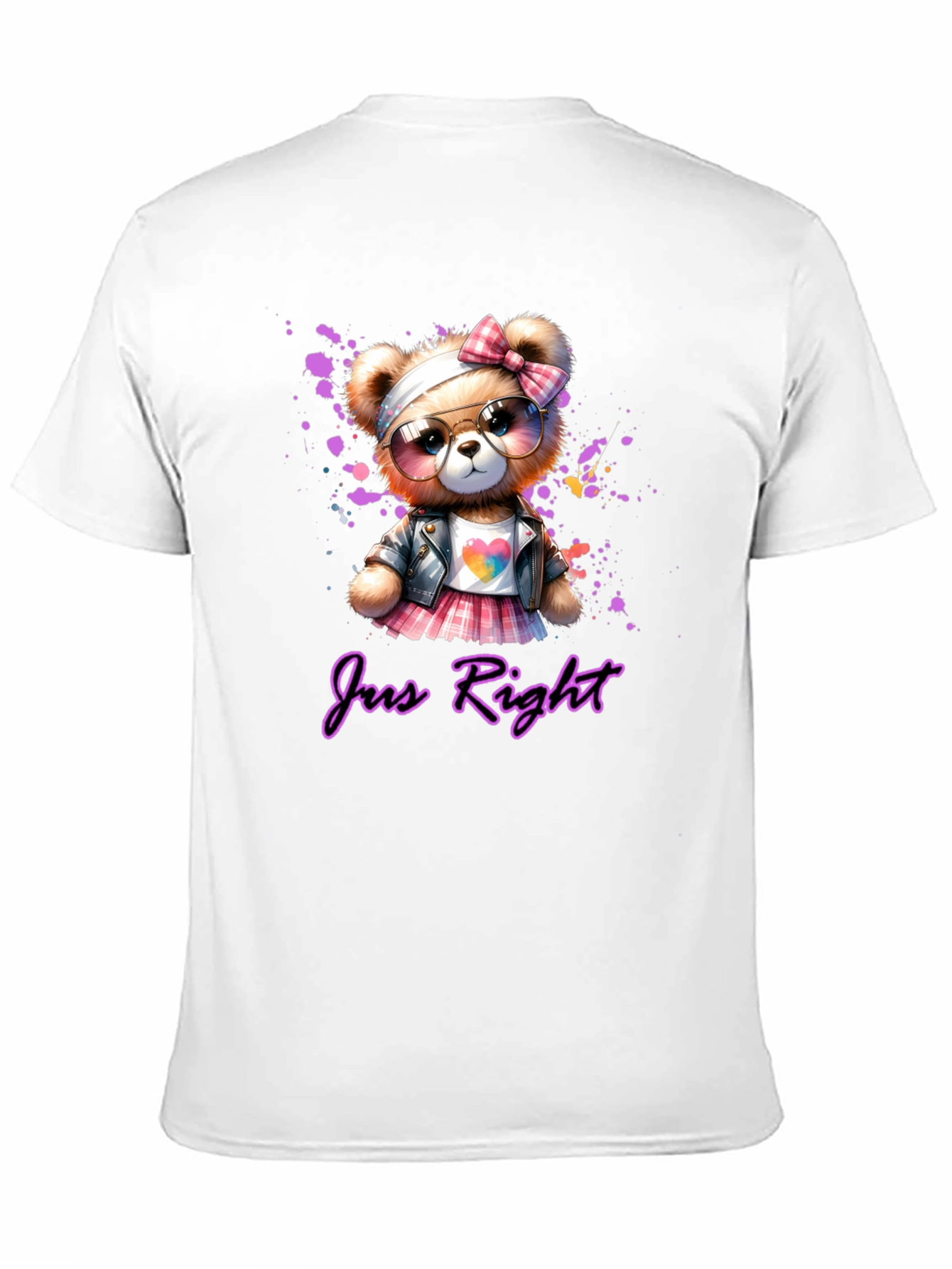 Just Right Teddy Bear Graphic Tee