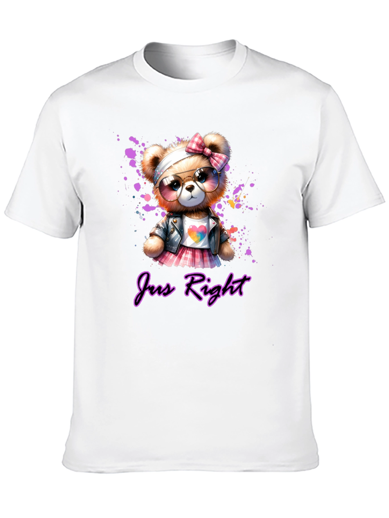 Just Right Teddy Bear Graphic Tee