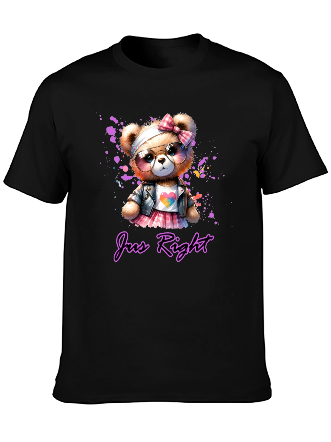 Just Right Teddy Bear Graphic Tee