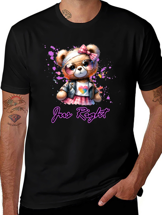 Just Right Teddy Bear Graphic Tee