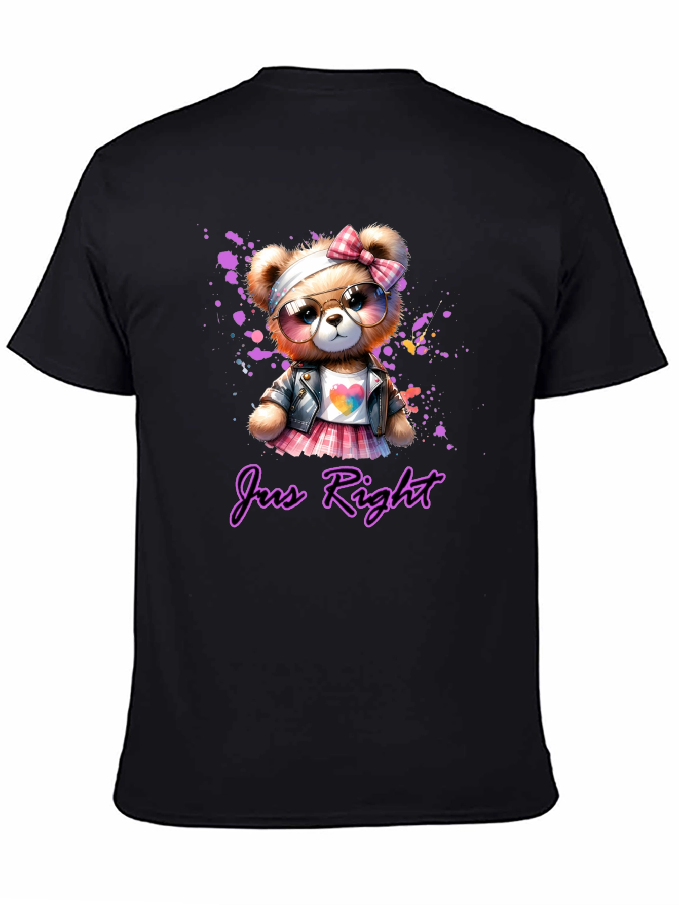 Just Right Teddy Bear Graphic Tee
