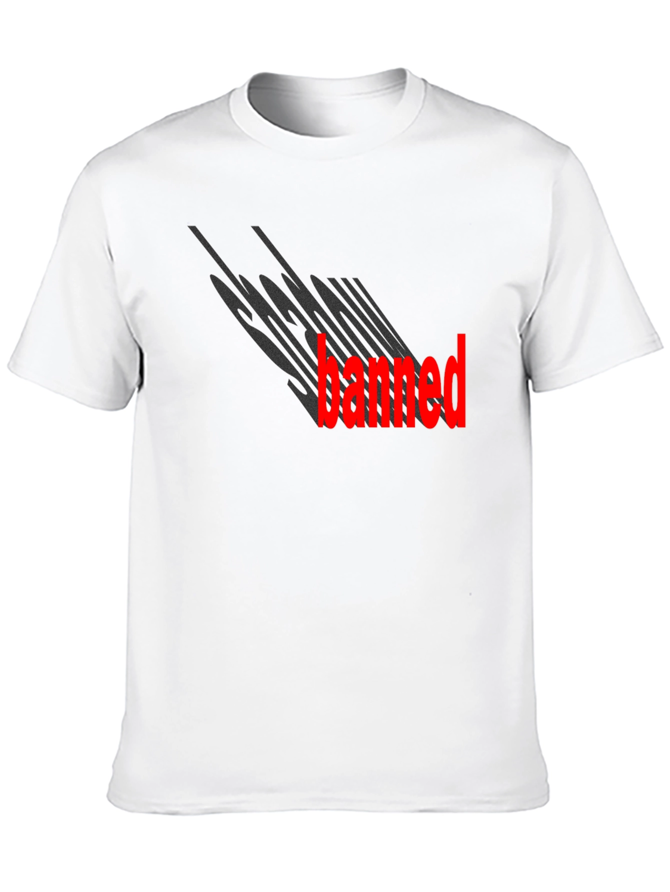 Socially Banned Black Graphic Tee