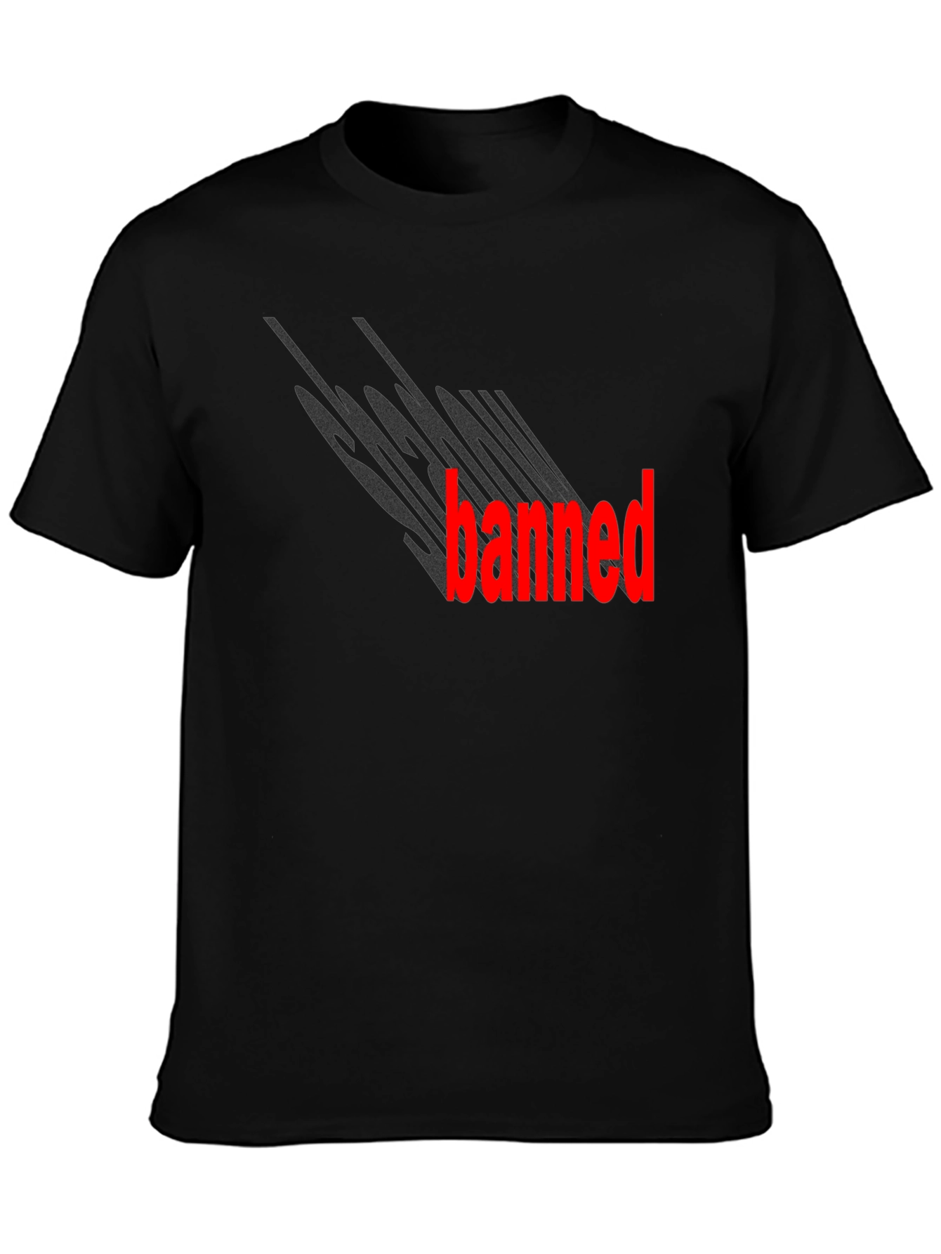 Socially Banned Black Graphic Tee
