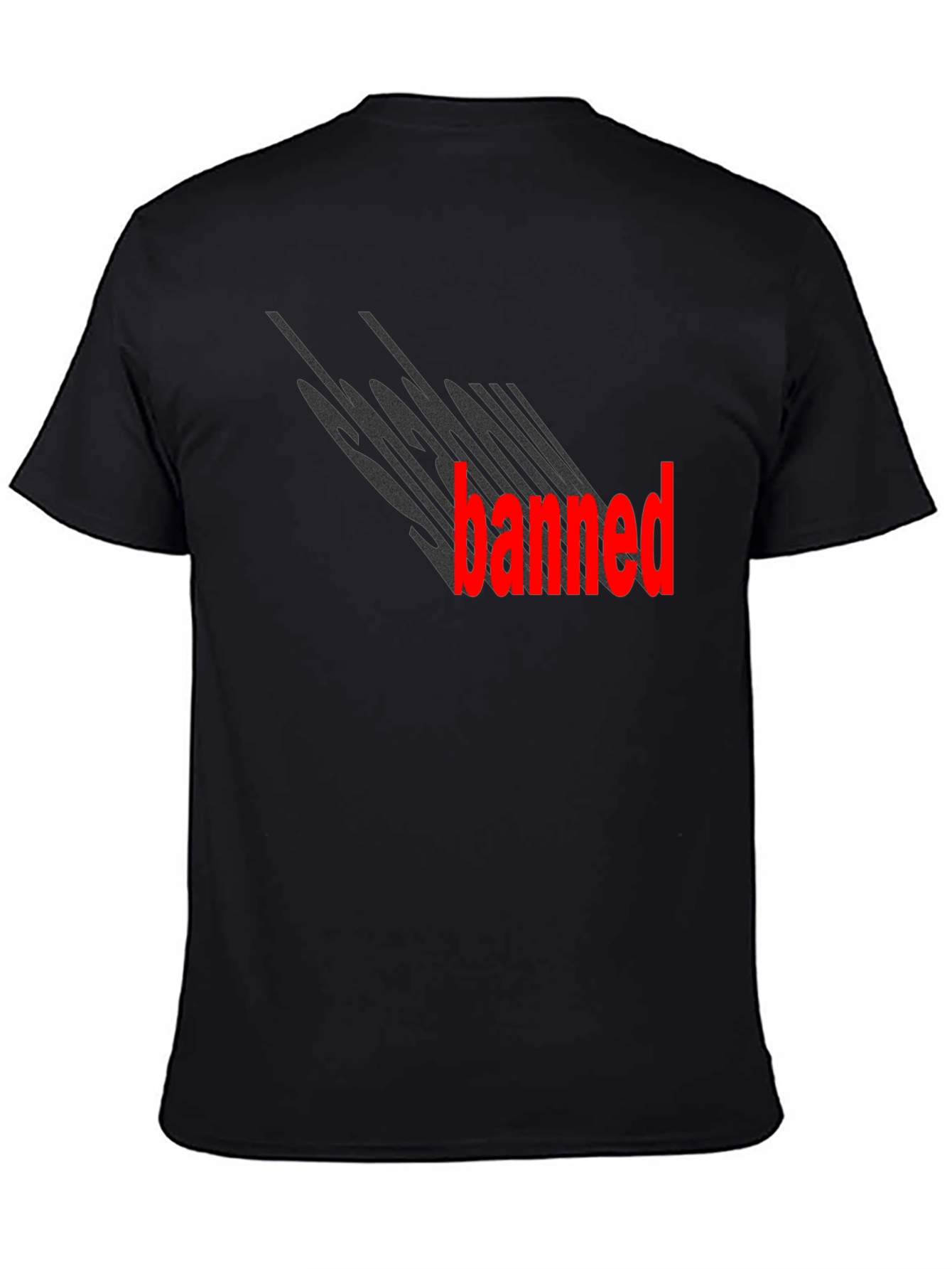 Socially Banned Black Graphic Tee