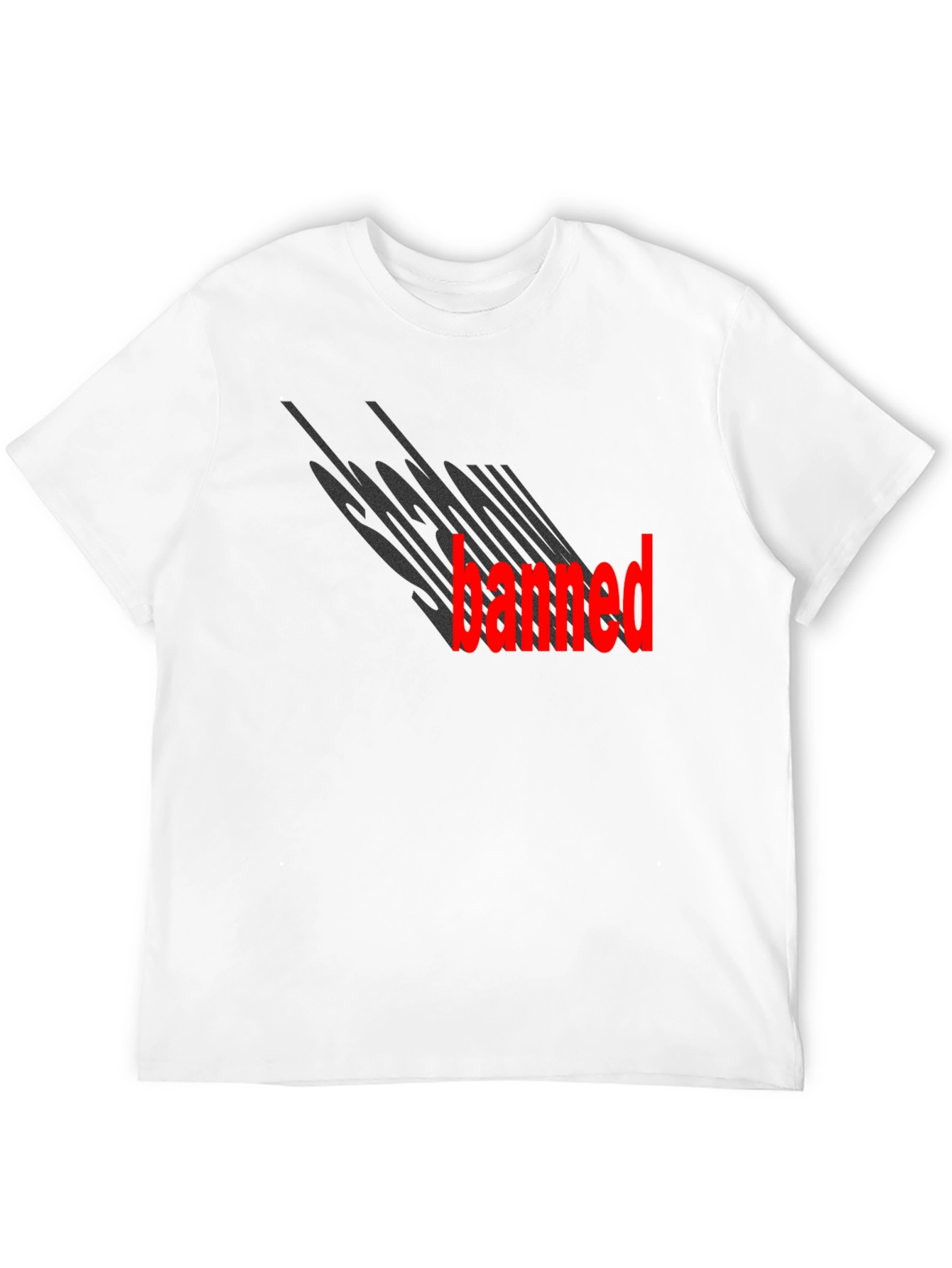 Socially Banned Black Graphic Tee
