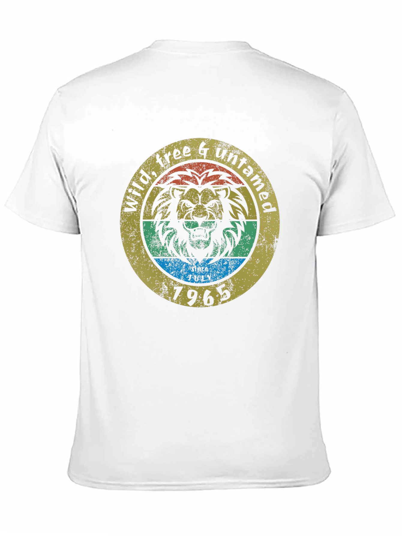 Wild Free & Untamed Lion Graphic Tee - 1965