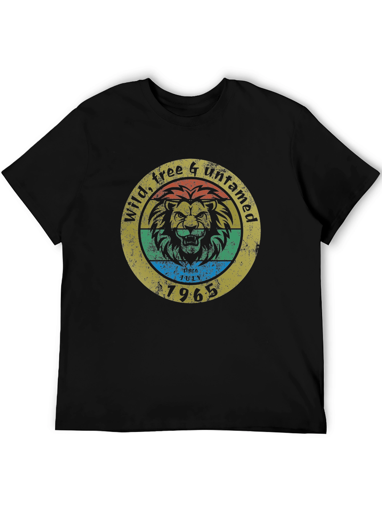 Wild Free & Untamed Lion Graphic Tee - 1965