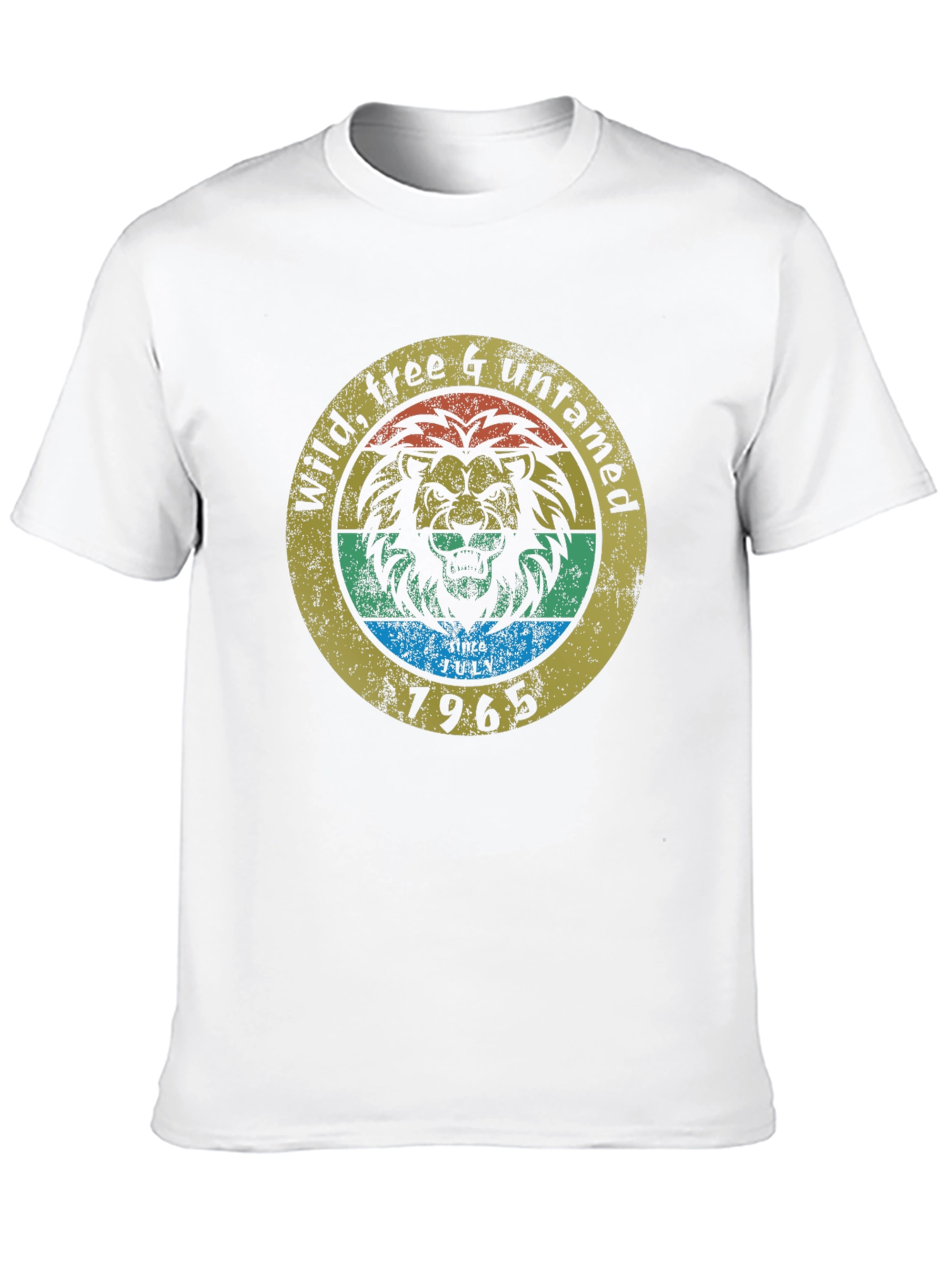 Wild Free & Untamed Lion Graphic Tee - 1965
