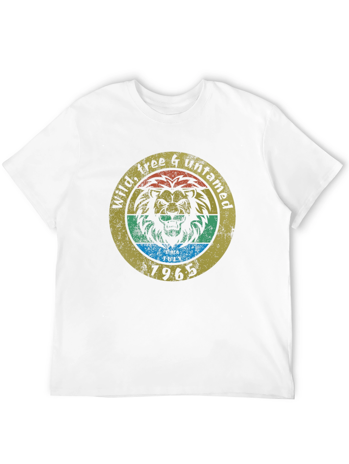 Wild Free & Untamed Lion Graphic Tee - 1965