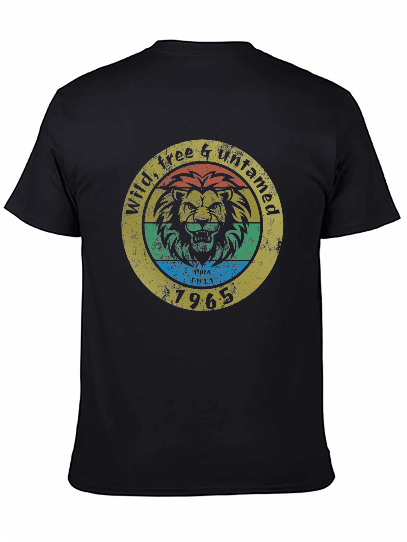 Wild Free & Untamed Lion Graphic Tee - 1965