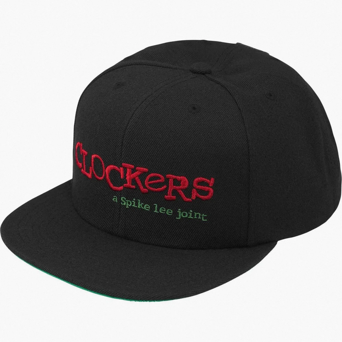 Vintage Movie Theme 6 Panel Flat Brim Baseball Cap, Black Cotton Embroidered Street Hat Adjustable Snapback