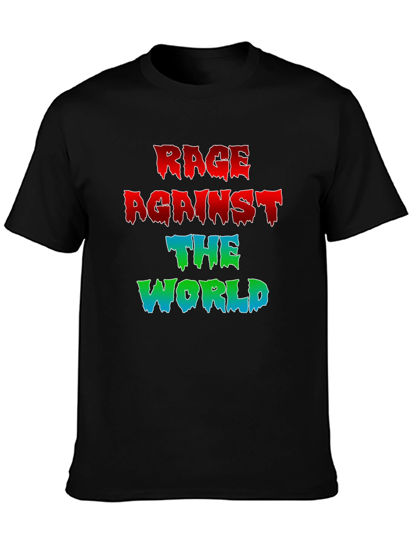 Rage Against The World Graphic Tee - Black