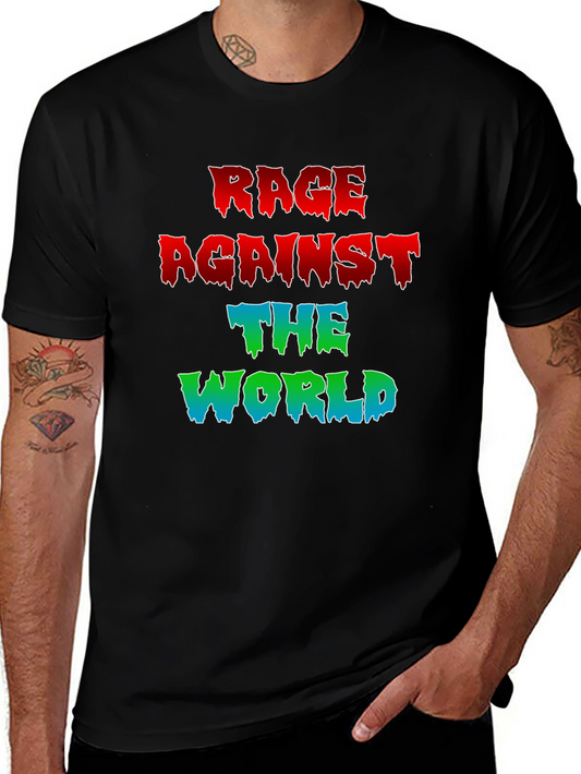 Rage Against The World Graphic Tee - Black