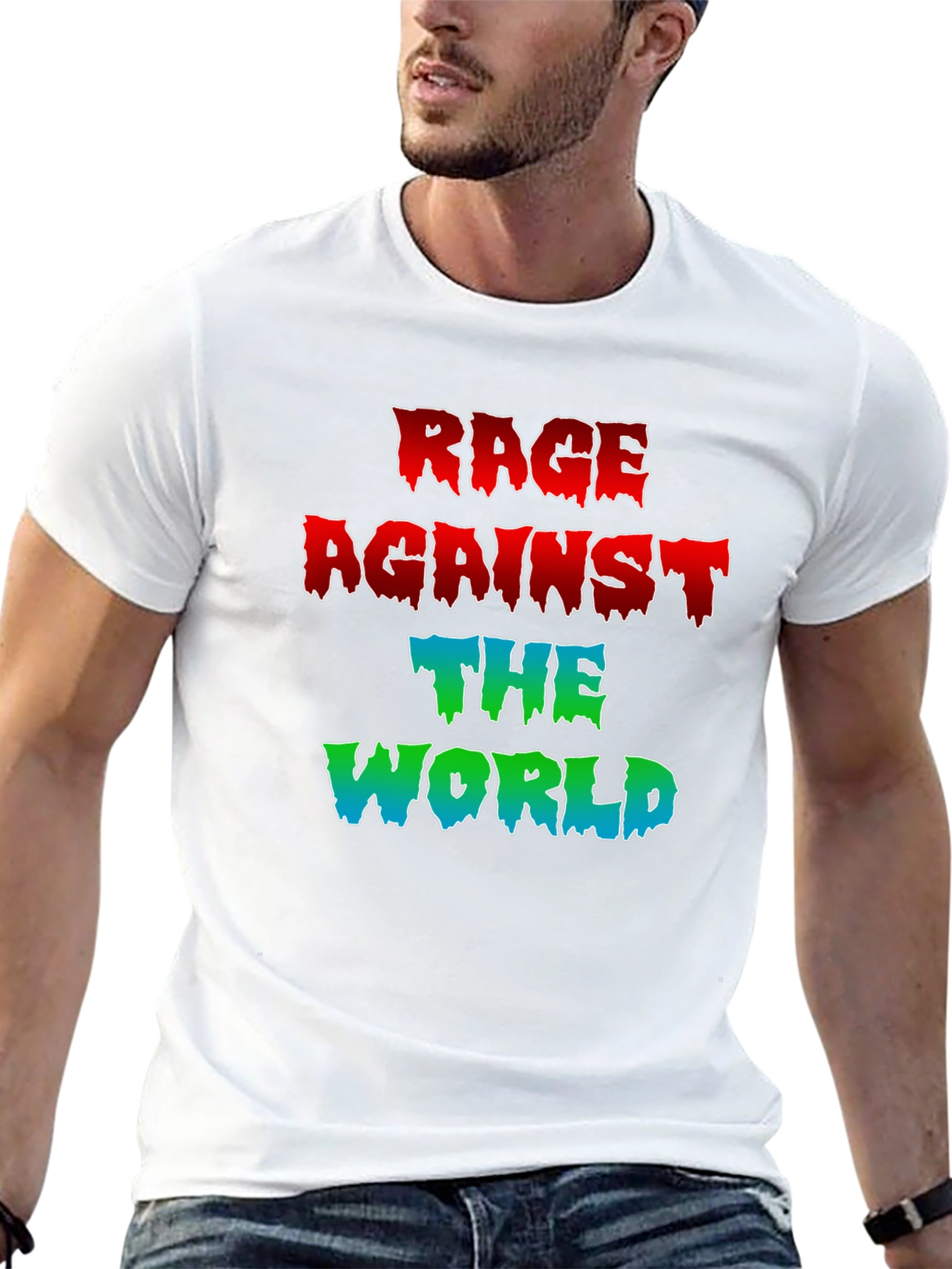 Rage Against The World Graphic Tee - Black