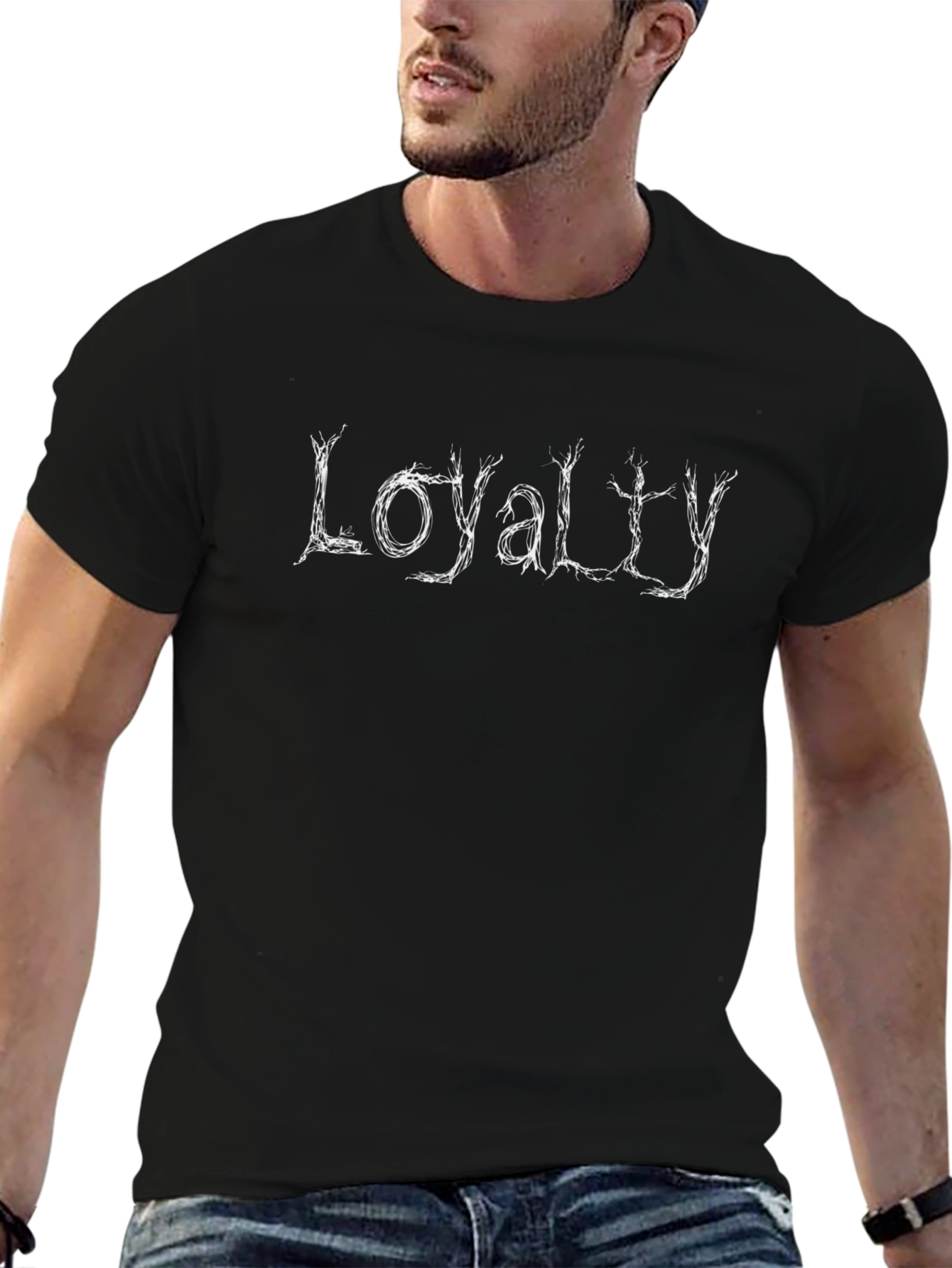 Loyalty Graphic Print Black T-Shirt