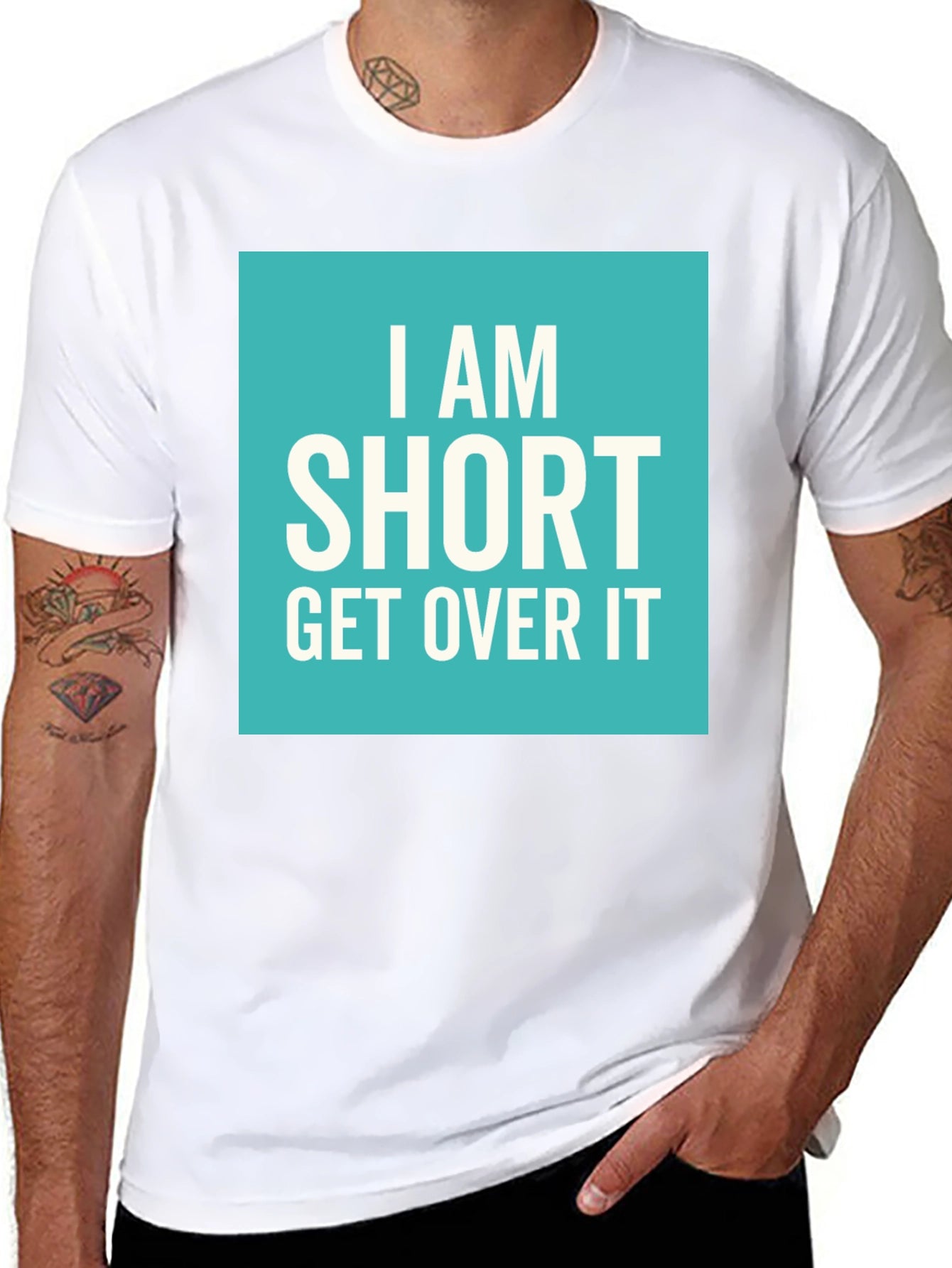 Funny I Am Short Get Over It T-Shirt
