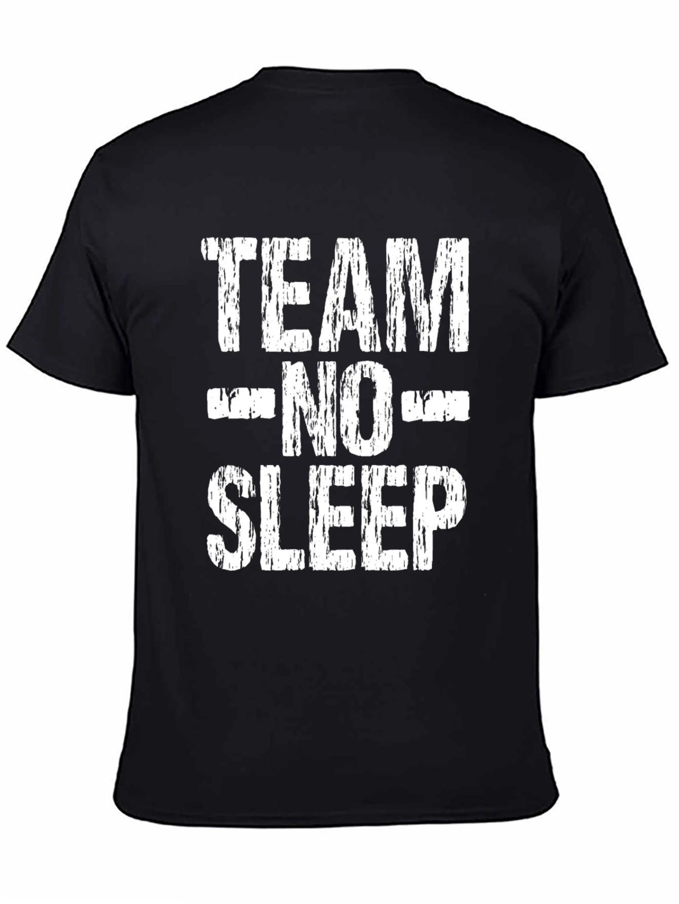 Team No Sleep Graphic T-Shirt - Black Cotton Tee
