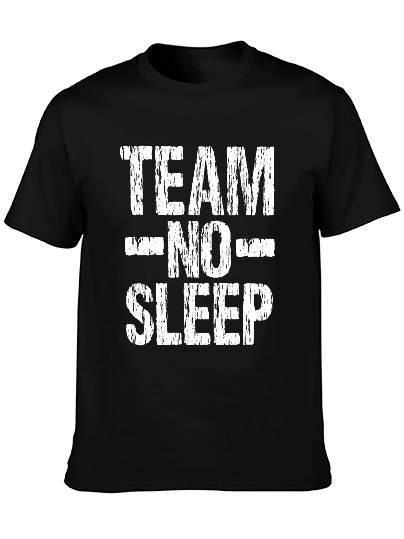 Team No Sleep Graphic T-Shirt - Black Cotton Tee