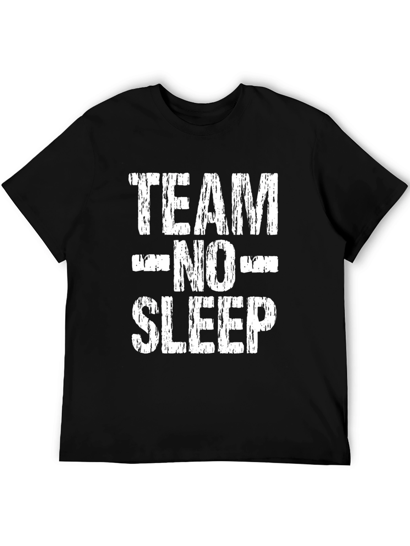 Team No Sleep Graphic T-Shirt - Black Cotton Tee